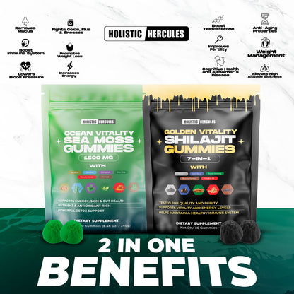 Hercules Shilajit & Sea Moss Gummies Bundle (Subscription)