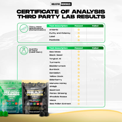 Hercules Shilajit & Sea Moss Gummies Bundle (Subscription)