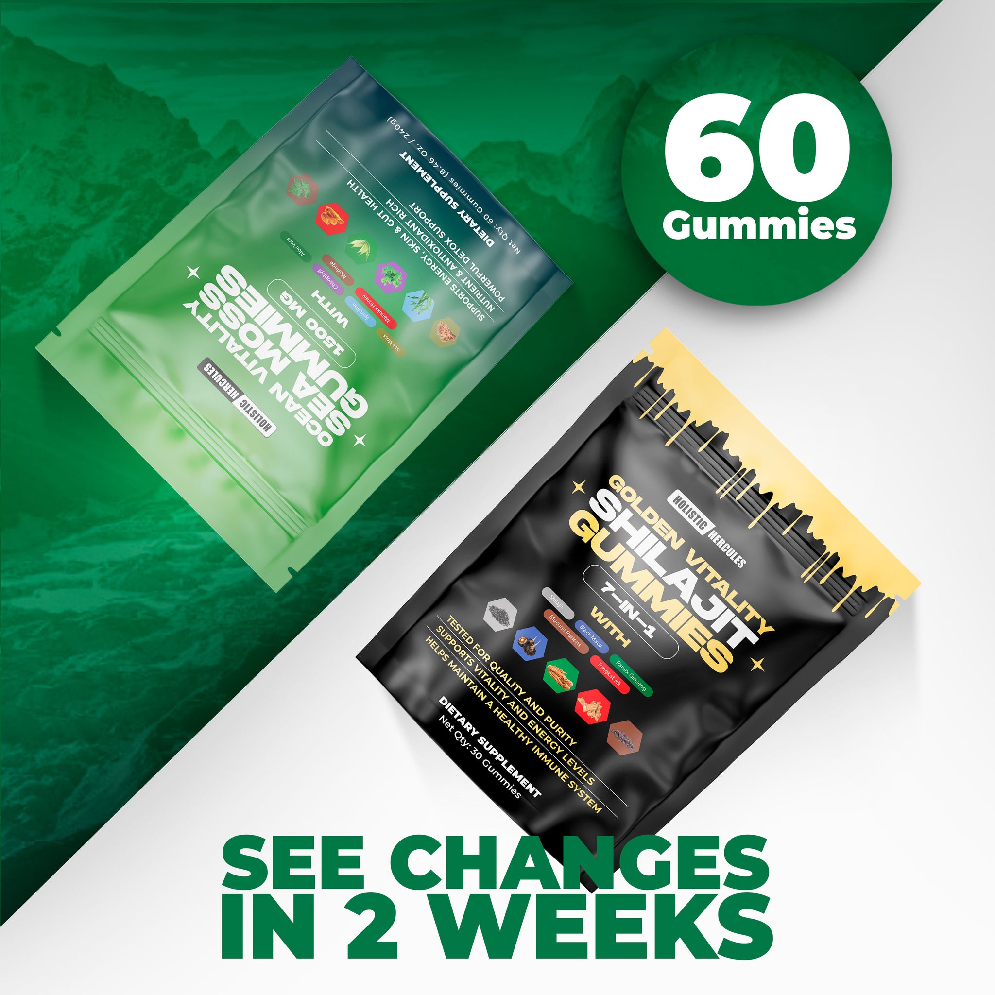 Shilajit & Sea Moss Gummies Bundle