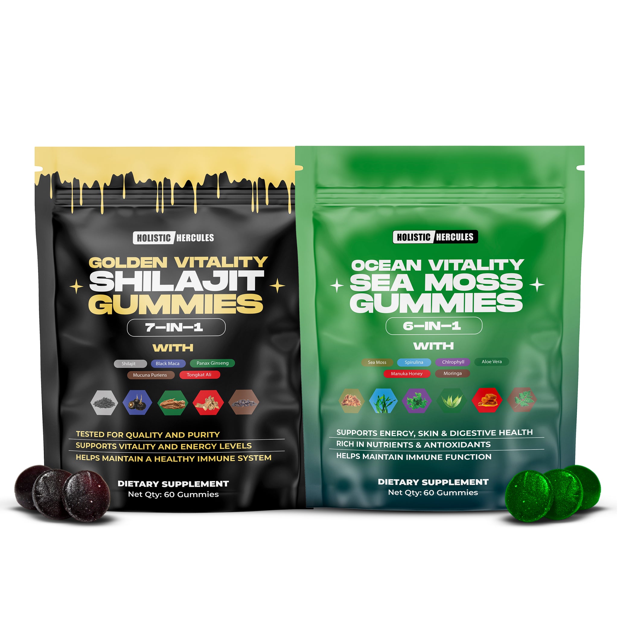 Shilajit & Sea Moss Gummies Bundle