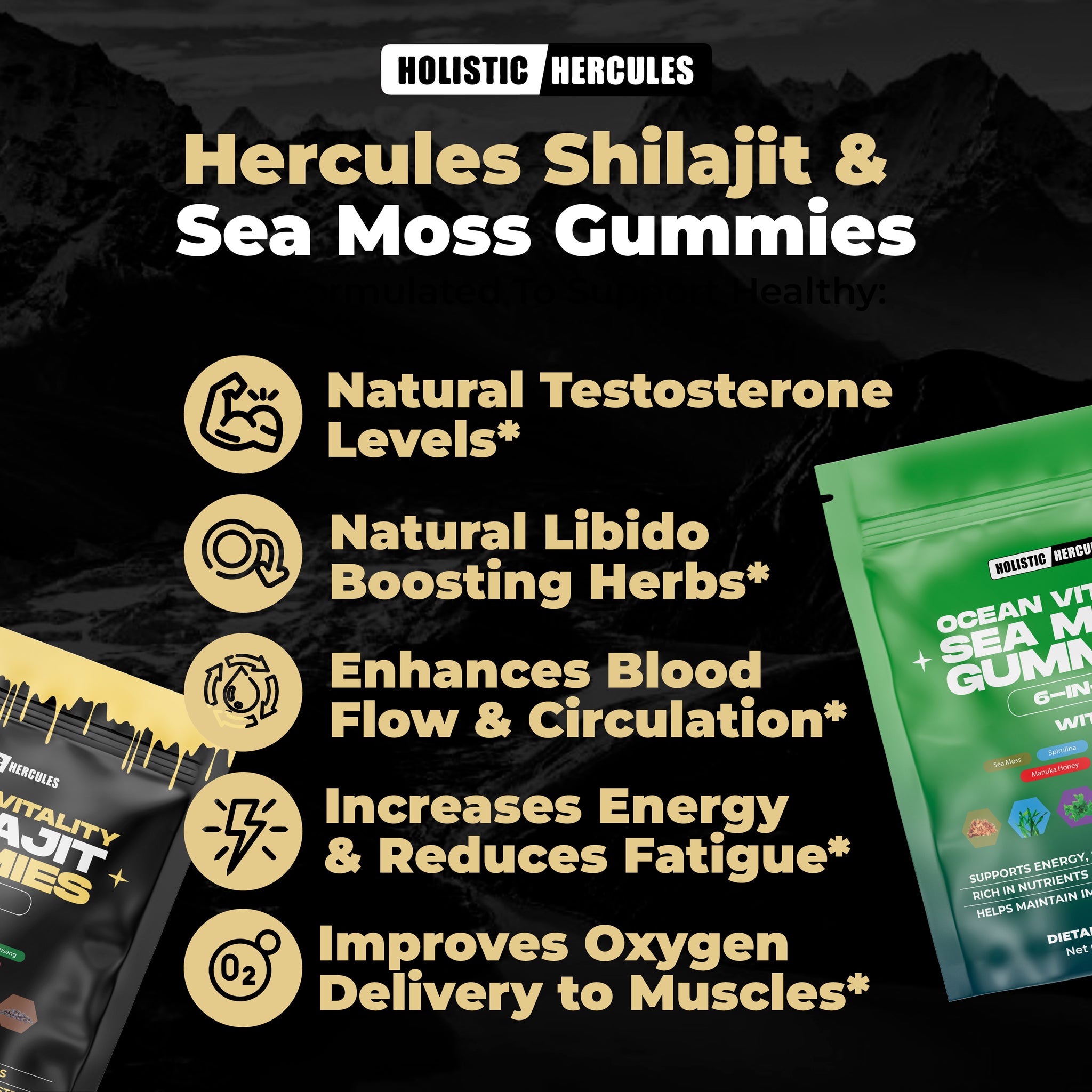 Shilajit & Sea Moss Gummies Bundle