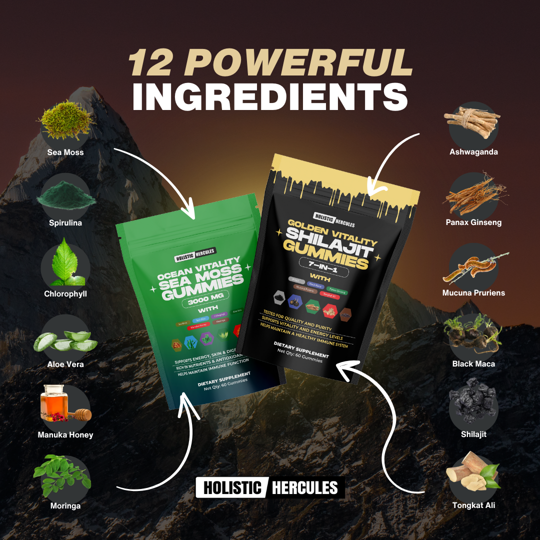 Shilajit & Sea Moss Gummies Bundle