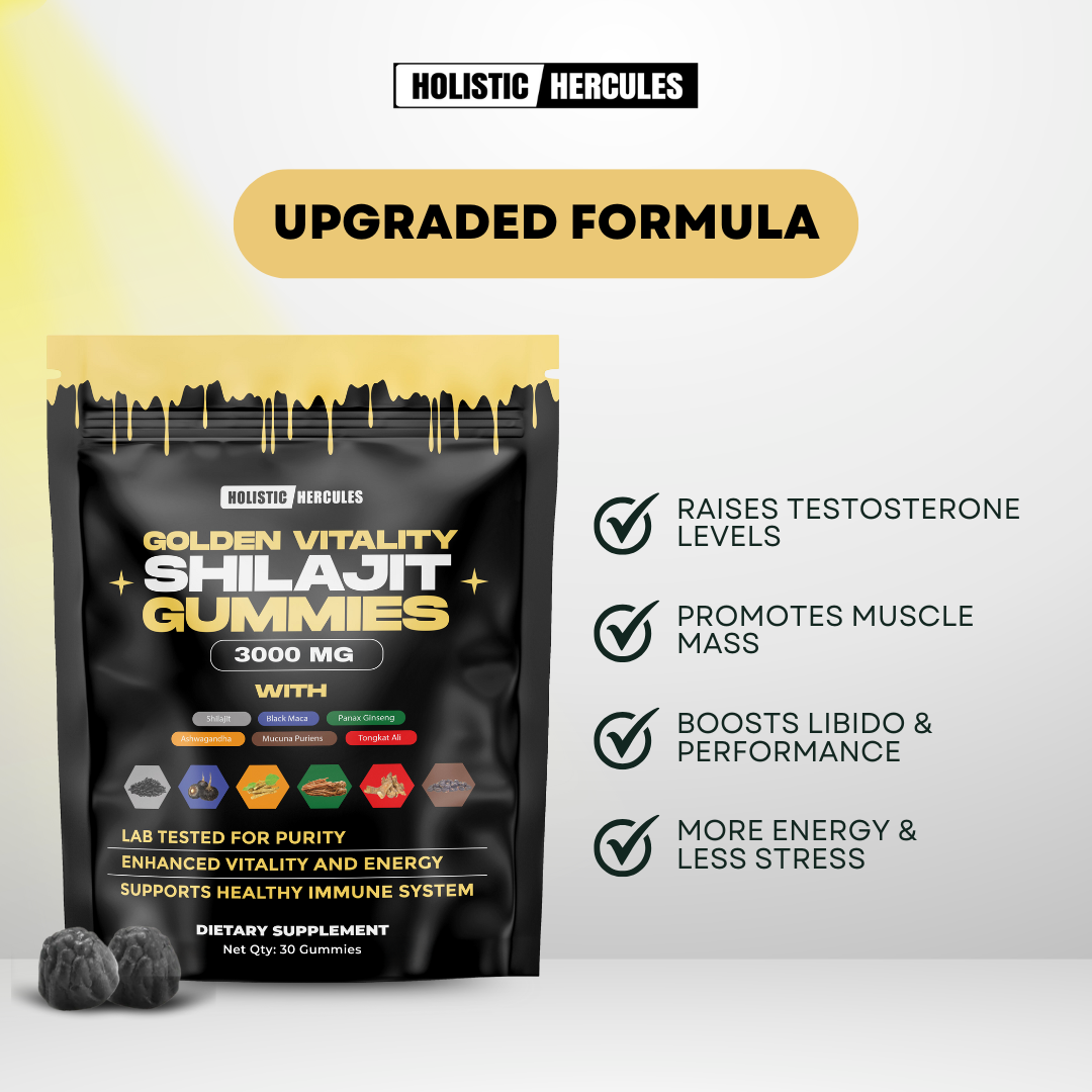 Golden Vitality Shilajit Gummies (SALE)